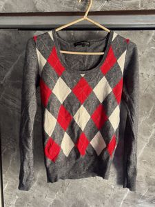 Argyle Patterned Sweater
