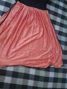 Vintage Black &amp; Salmon Dress