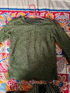 Green Casual Top