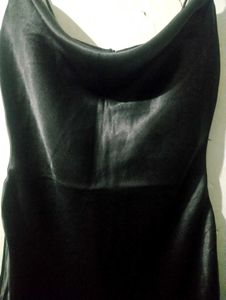 Satin Black Bodycon Dress ❤️