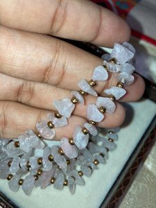 pure lavender Quartz necklace🫧🪸