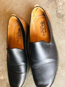 Black &amp; Brown Belly Shoes For Men
