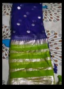 Pure Banarasee Georgette Saree With Blouse