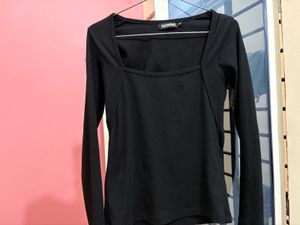 Elegant Black Long Sleeve Top