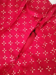 Red Brocade Lehenga Skirt
