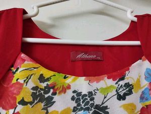 Athena Red Floral Maxi Dress XXL