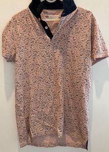 Floral Print Polo Shirt
