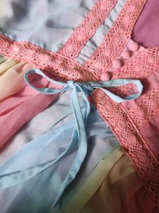 Pastel Color Korean Frilled Cute Top