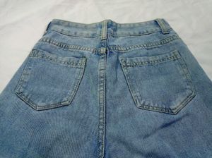 Wide Leg Denim Jeans