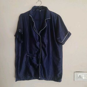 Navy Blue SATIN