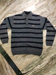 Black Grey Stripped Sweater