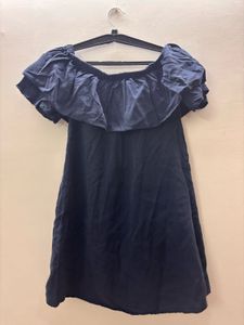 Off-Shoulder Blue Dress
