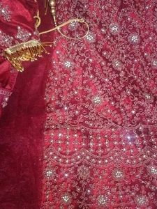 Red Embroidered Lehenga Choli