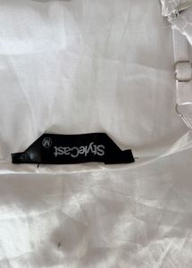 White Cami  cowl neckTop