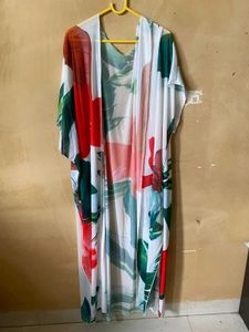 Floral Slit Shrug