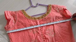 Peach Ethnic Gown