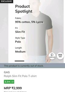 Gas Slim Fit Polo-Tshirt