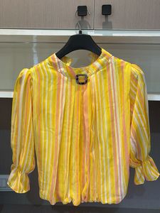 Striped Yellow Blouse