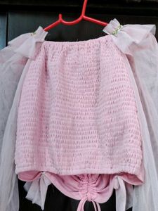 Pink Ruffle Top
