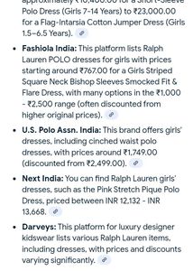 Ralph Lauren Girls&#39; Dress