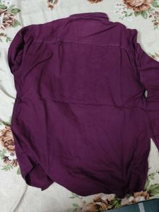 Burgundy Casual Shirt