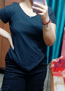 Black Net Top 🖤