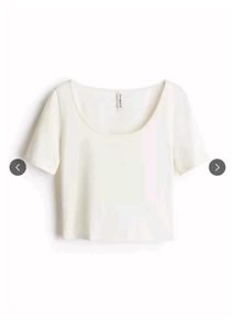 Cute White Crop Top