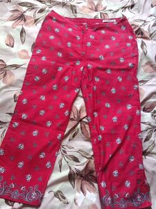 Trouser With Flower Print