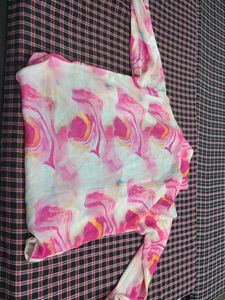 Pink Abstract Print Shirt