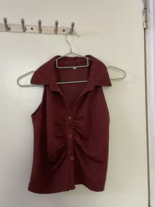Maroon Two-Piece Set