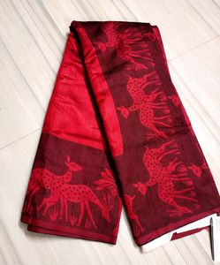Brand New Beautiful Red Saree