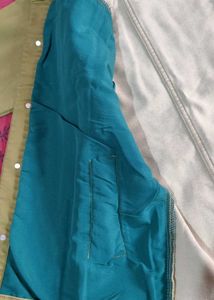 Stylish Green Denim Jacket