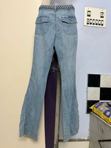 Branded Flare Leg Denim Jeans Size 28-30