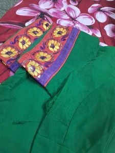 Green Floral Saree
