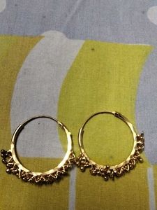 Golden Hoop Earrings