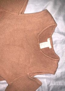 H&amp;M Bodycon Shoulder Cut Top