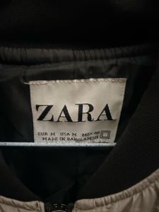 Zara Quilted Bomber Jacket