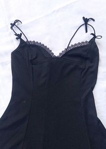 Brand New(Newme)Lace Detail Sweetheart Neck Dres🎀