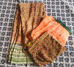 Lehanga Odani & Blouse 💚🧡
