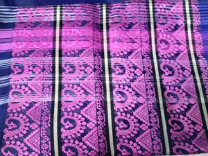 Elegant Blue &amp; Pink Saree