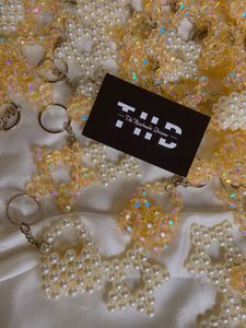 THE HANDMADE DREAMS Beaded Keychain(pack Of 50mix