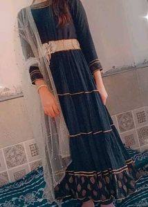 Elegant Black Ethnic Dress