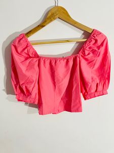 Tokyo Talkies Pink Crop Top