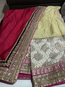 Pure Chiffon Lehenga Style Saree