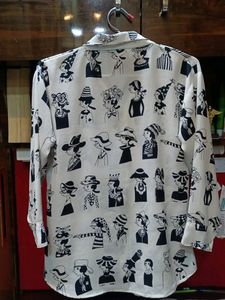 Black &amp; White Formal Shirt