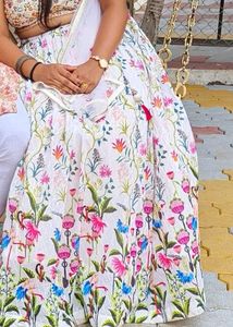 Full chickenkari lehenga