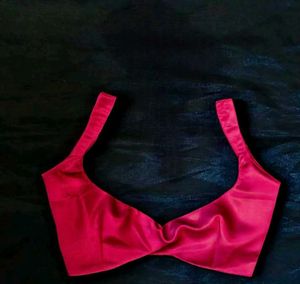 Deep Neck Non Padded Silk Blouse