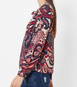 Paisley Print Blouse