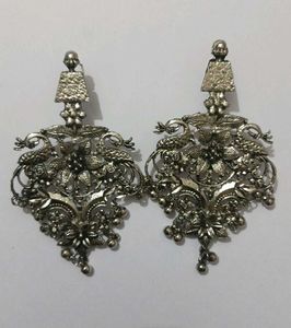 Mirror Jhumka Earrings