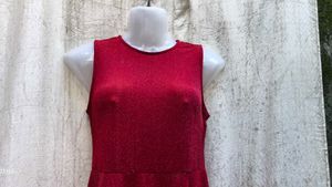 I. Red Fit &amp; Flare Dress